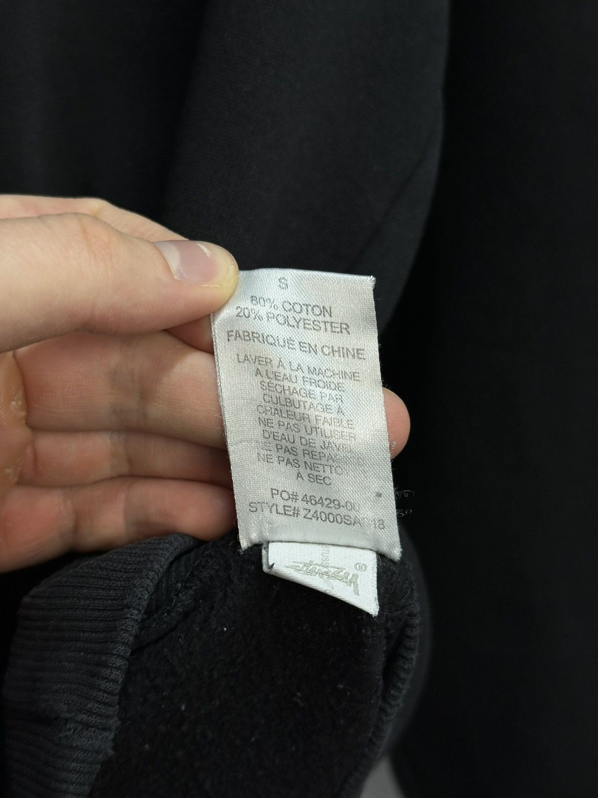 Stussy × Vintage Vintage Stussy Big Logo Boxy Fit Hoodie Y2K Archival Size US S / EU 44-46 / 1 - 12 Thumbnail