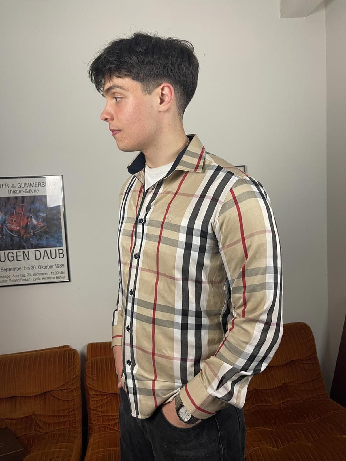 Burberry Burberry - Classic Check Long Sleeve Shirt Medium Size US M / EU 48-50 / 2 - 8 Thumbnail