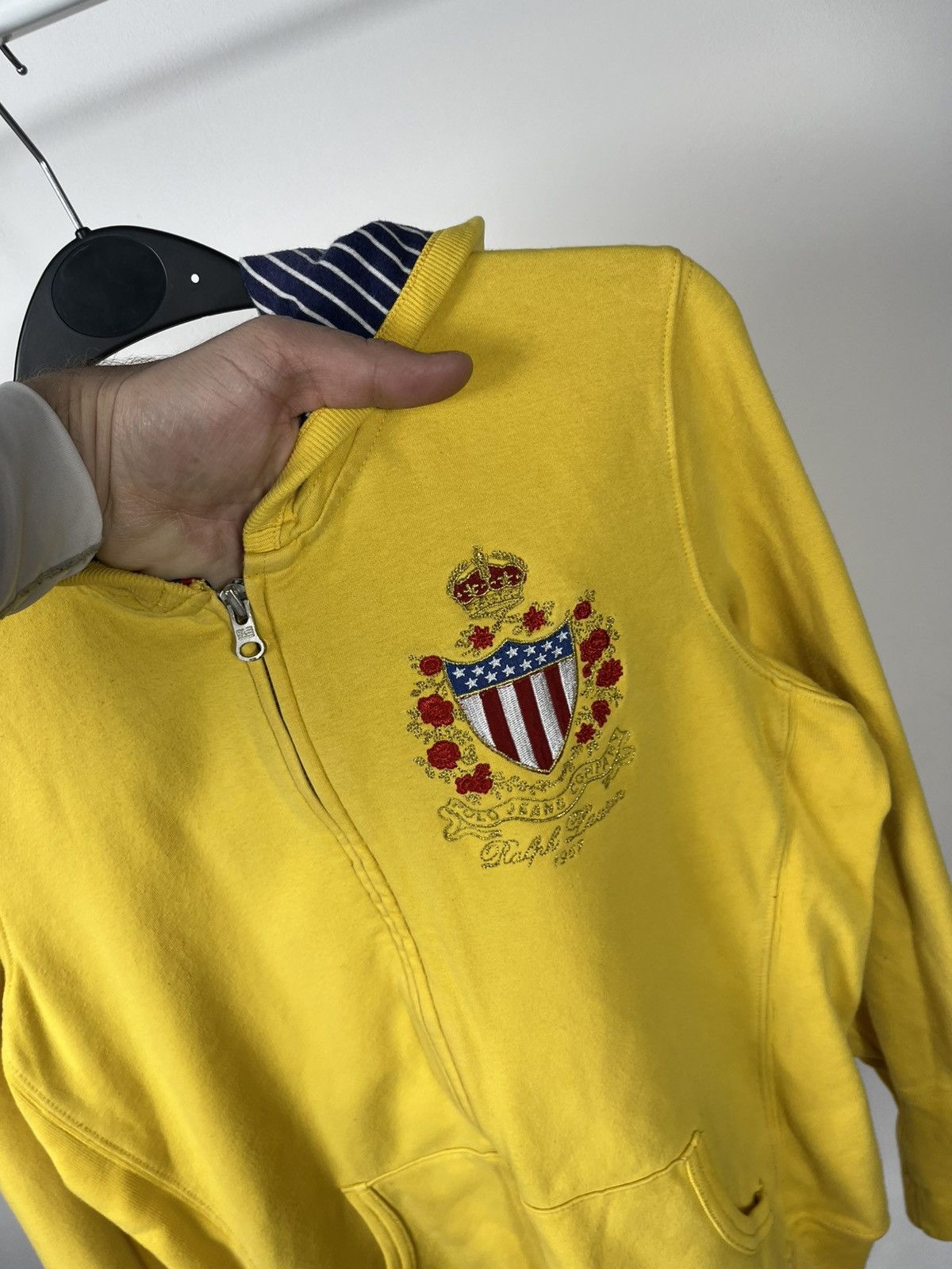 Polo Ralph Lauren Polo Jeans Company Ralph Lauren Yellow Zip Hoodie Size M Size M / US 6-8 / IT 42-44 - 5 Thumbnail