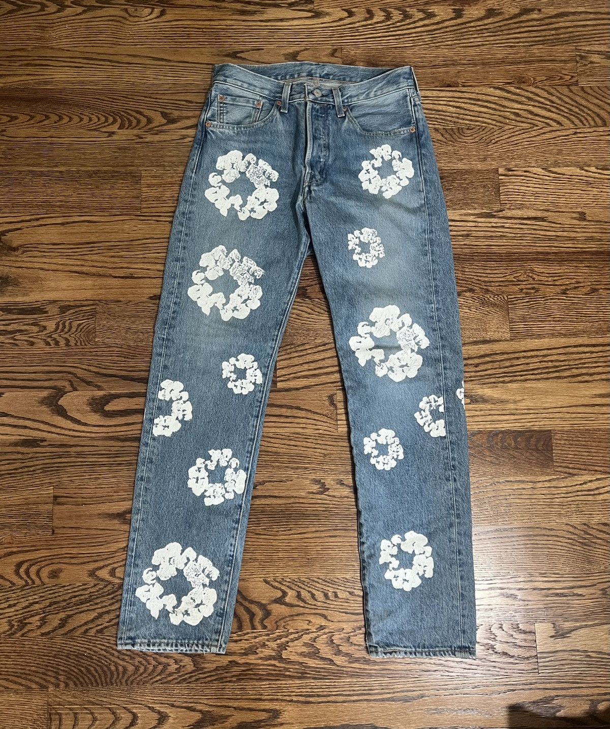 Levi's Denim Tears Levi's Cotton Wreath Jean Light Wash | Grailed