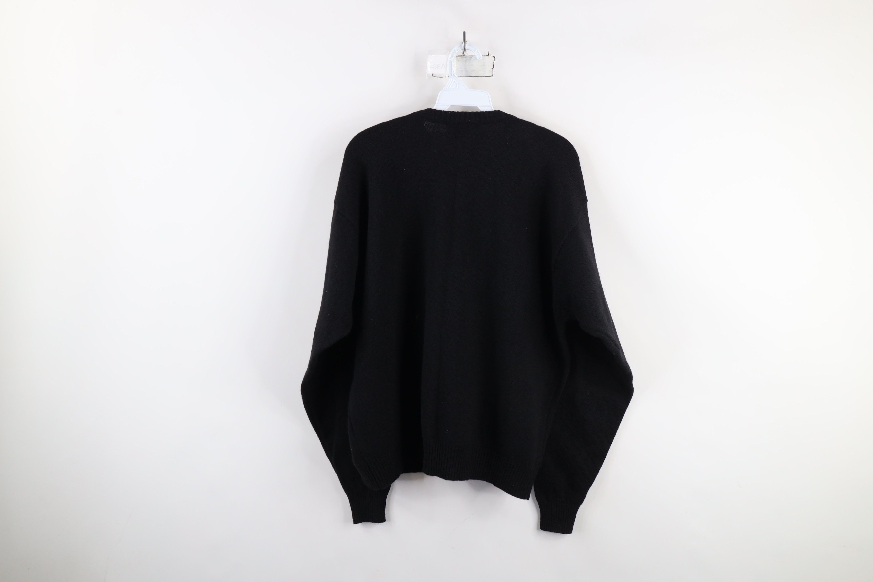 Pendleton × Vintage Vintage 90s Pendleton Knit Button Cardigan Sweater Black Size XL / US 12-14 / IT 48-50 - 7 Thumbnail
