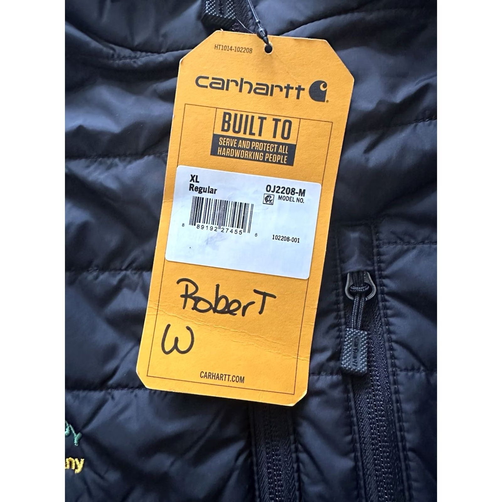Carhartt CARHARTT Rain Defender LIGHT WEIGHT INSULATED JACKET MENS XL NWT BLACK Softshell Nylon Logo Puffer Fashion Outdoor Workwear Size US XL / EU 56 / 4 - 4 Thumbnail