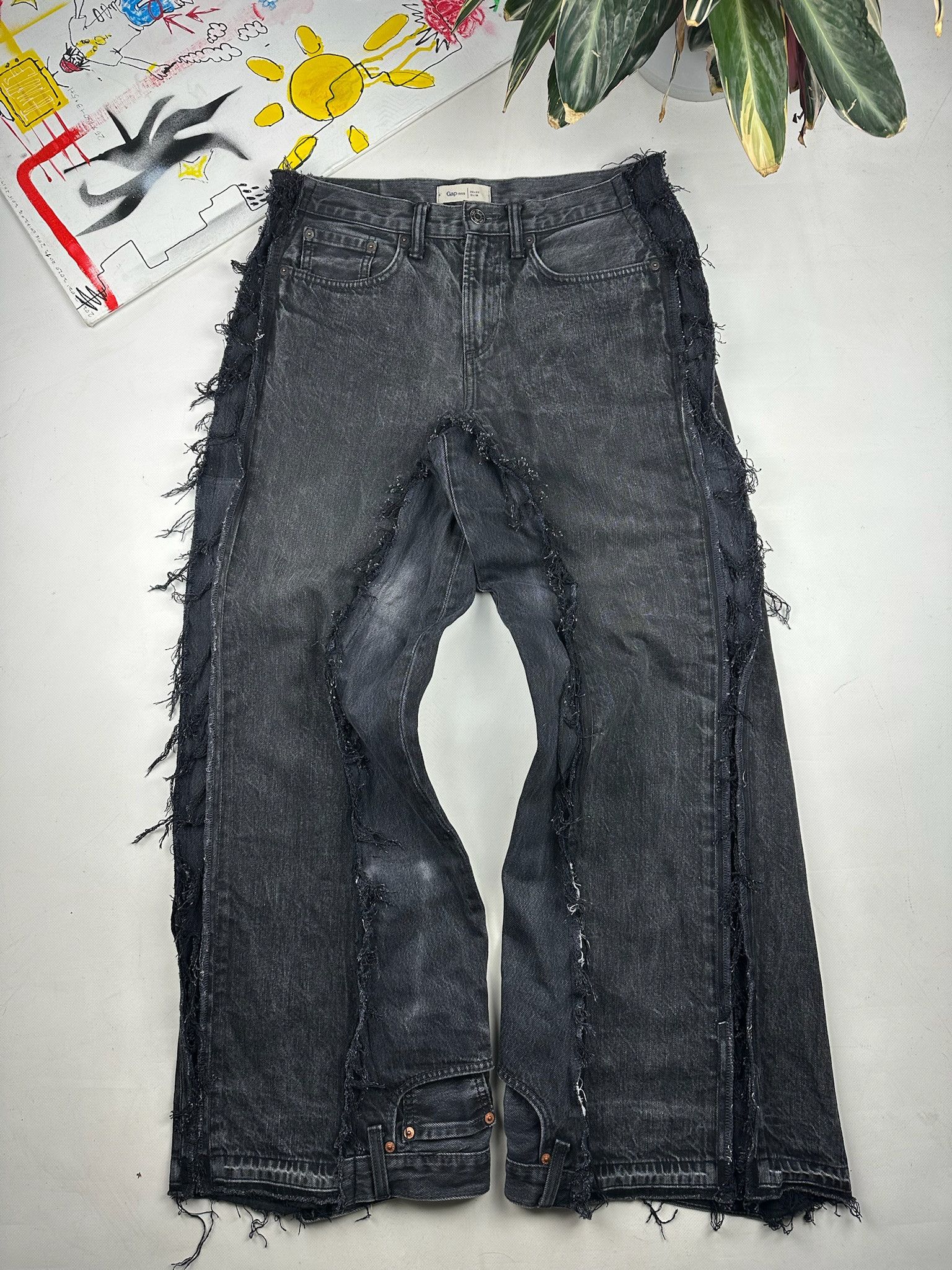 Levi's Vintage 90's Levi's x gap Custom Kapital Style baggy Jeans Size US 30 / EU 46 - 2 Thumbnail