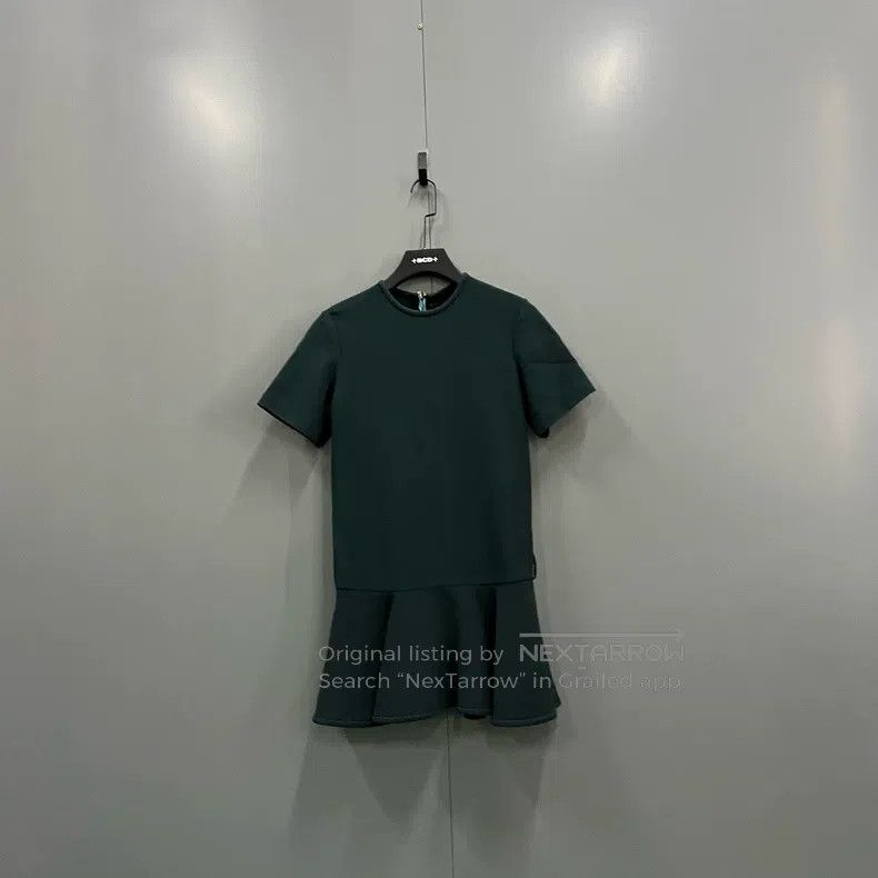 Louis Vuitton Louis Vuitton Dark Green Crew Neck Dress Size XS / US 0-2 / IT 36-38 - 1 Thumbnail