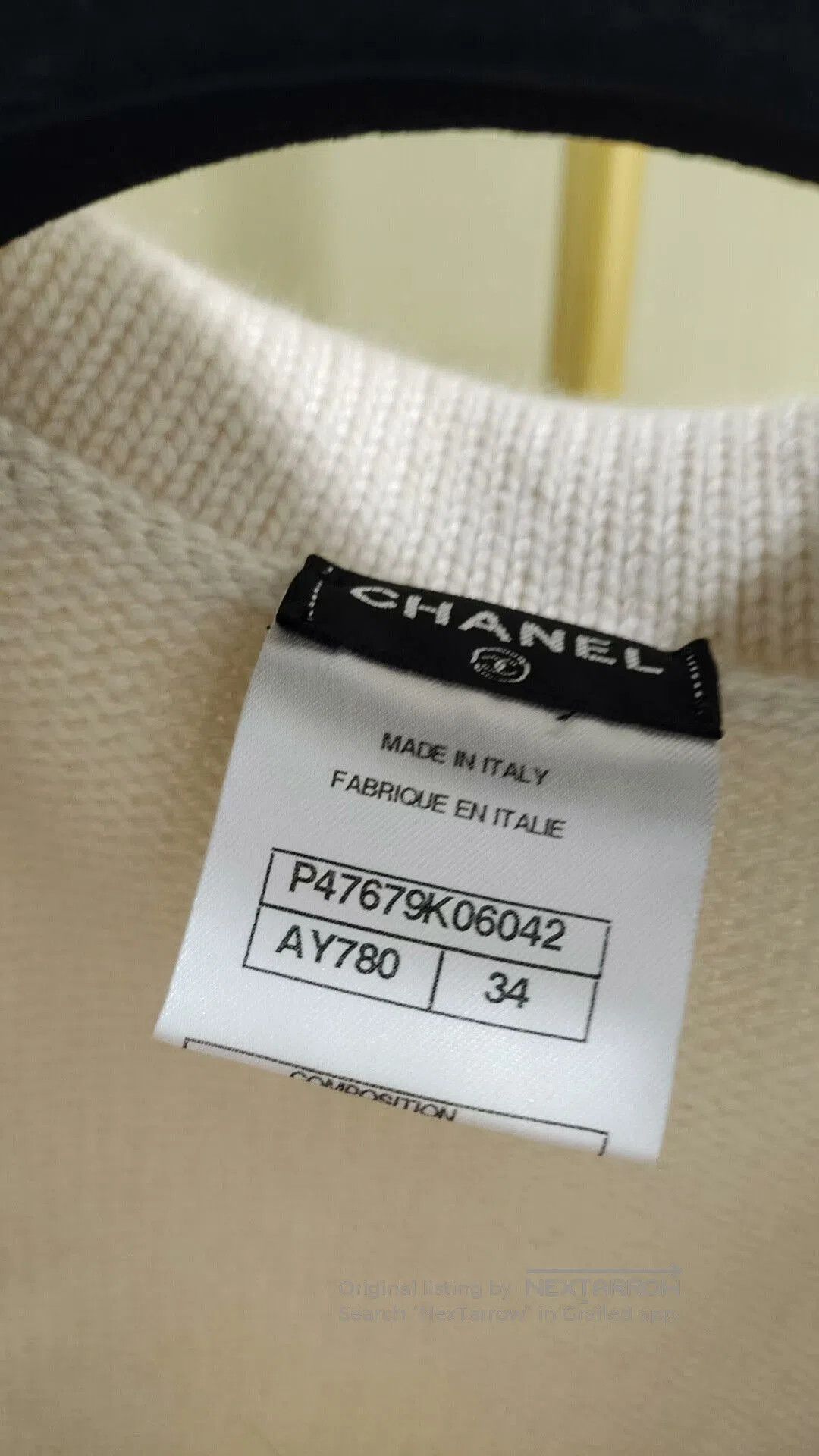 Chanel Chanel Beige Cashmere Knit Top. Size M / US 6-8 / IT 42-44 - 4 Thumbnail