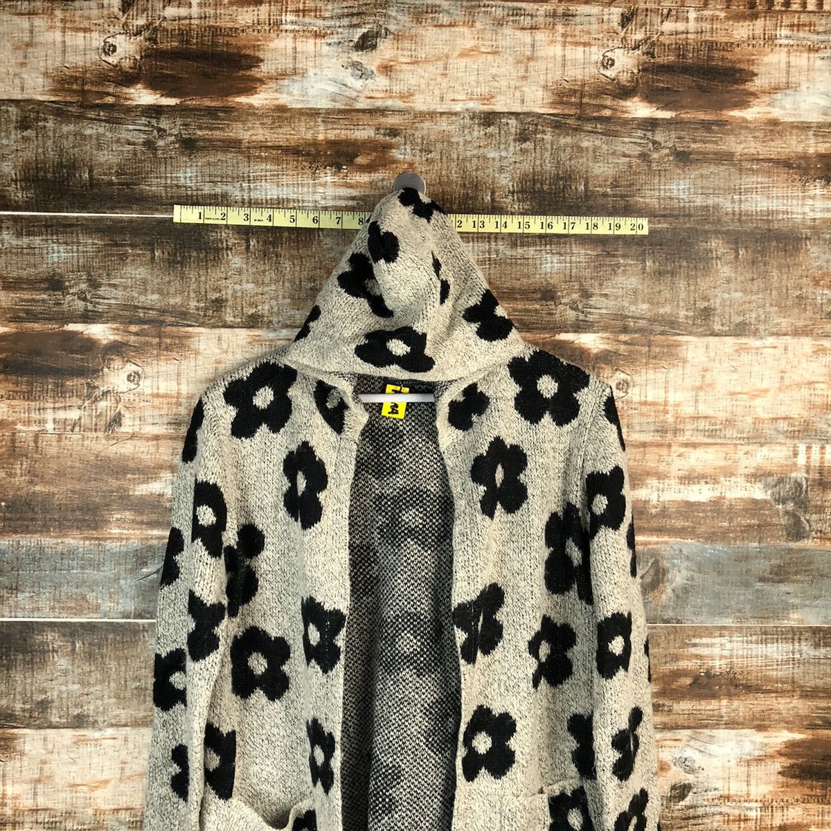 Homespun Knitwear × Japanese Brand Kashion Messange Grey Cardigan Knitwear #A1684 Size L / US 10 / IT 46 - 4 Thumbnail