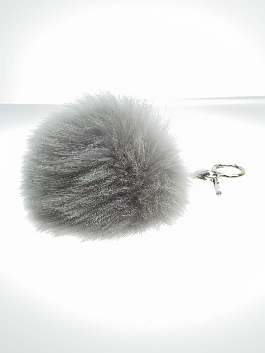 Fendi Fendi Pom-Pom Keychain Bag Charm Grey Size ONE SIZE - 4 Thumbnail