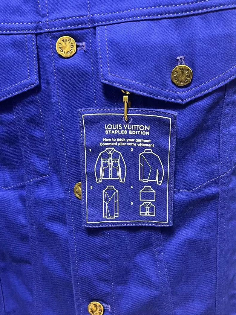 Louis Vuitton Louis Vuitton Blue Denim Jacket Men-2507 Size US L / EU 52-54 / 3 - 3 Thumbnail