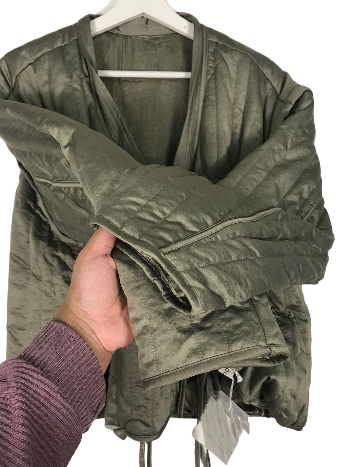 Japanese Brand 🔥 SOLOV ASYMETRIC CROP LINER JACKET Size US M / EU 48-50 / 2 - 9 Thumbnail