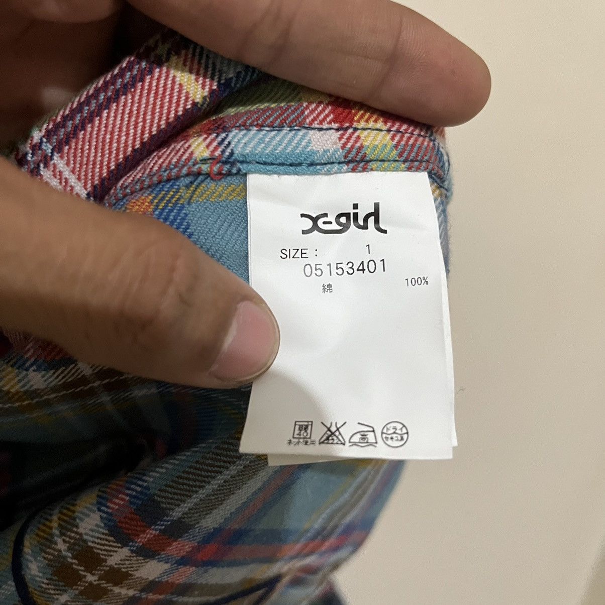 X-Girl × Xlarge X-Girl Women Patchwork Flannel shirt Size M / US 6-8 / IT 42-44 - 5 Thumbnail