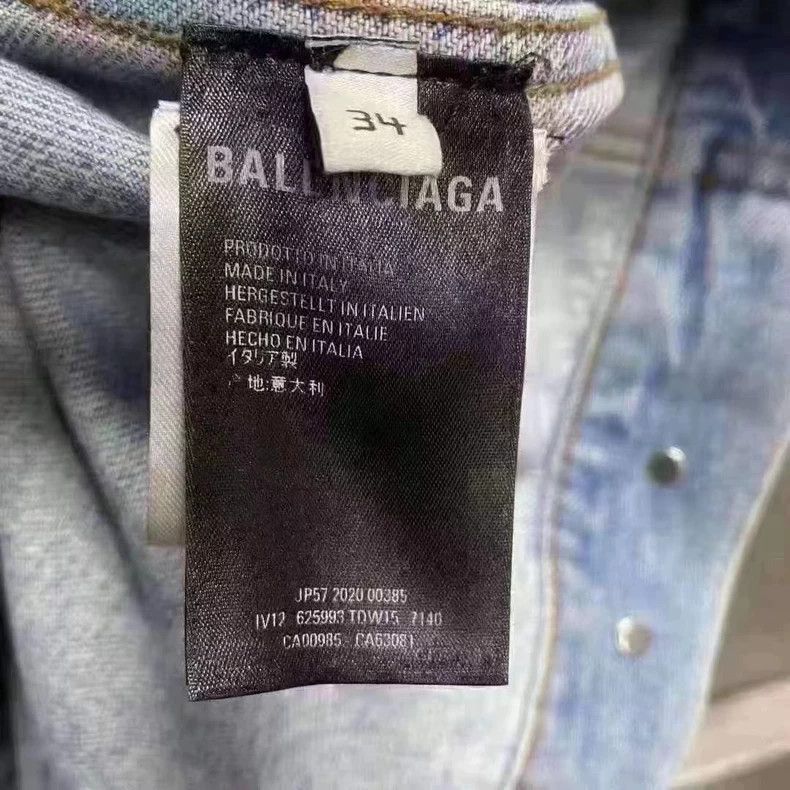 Balenciaga Balenciaga blue plant pattern logo denim jacket-2506 Size US XS / EU 42 / 0 - 5 Thumbnail