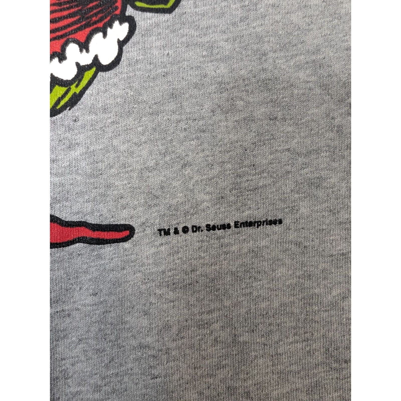 J Brand VINTAGE Dr. Seuss Brand The Grinch Merry Grinchmas Happy Who-Year T-Shirt Gray XL Mens Short Sleeve Crew Neck Cotton Jersey Christmas 90s 2000s Size US XL / EU 56 / 4 - 7 Thumbnail