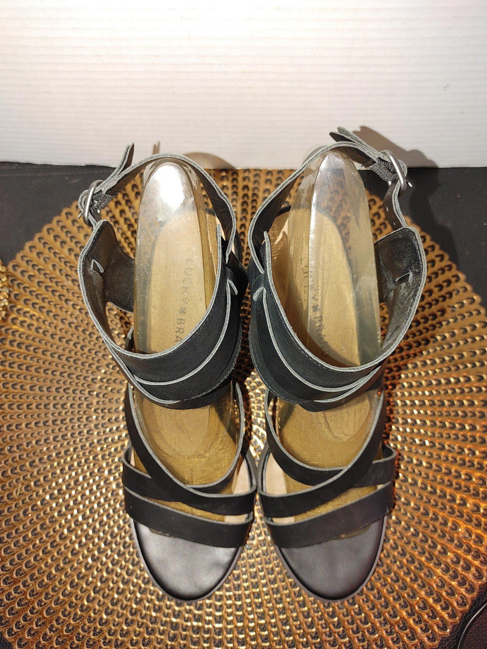 Lucky Brand Lucky Brand Kailas Leather Strappy Sandal Size 8.5M Size US 8.5 / IT 38.5 - 3 Thumbnail
