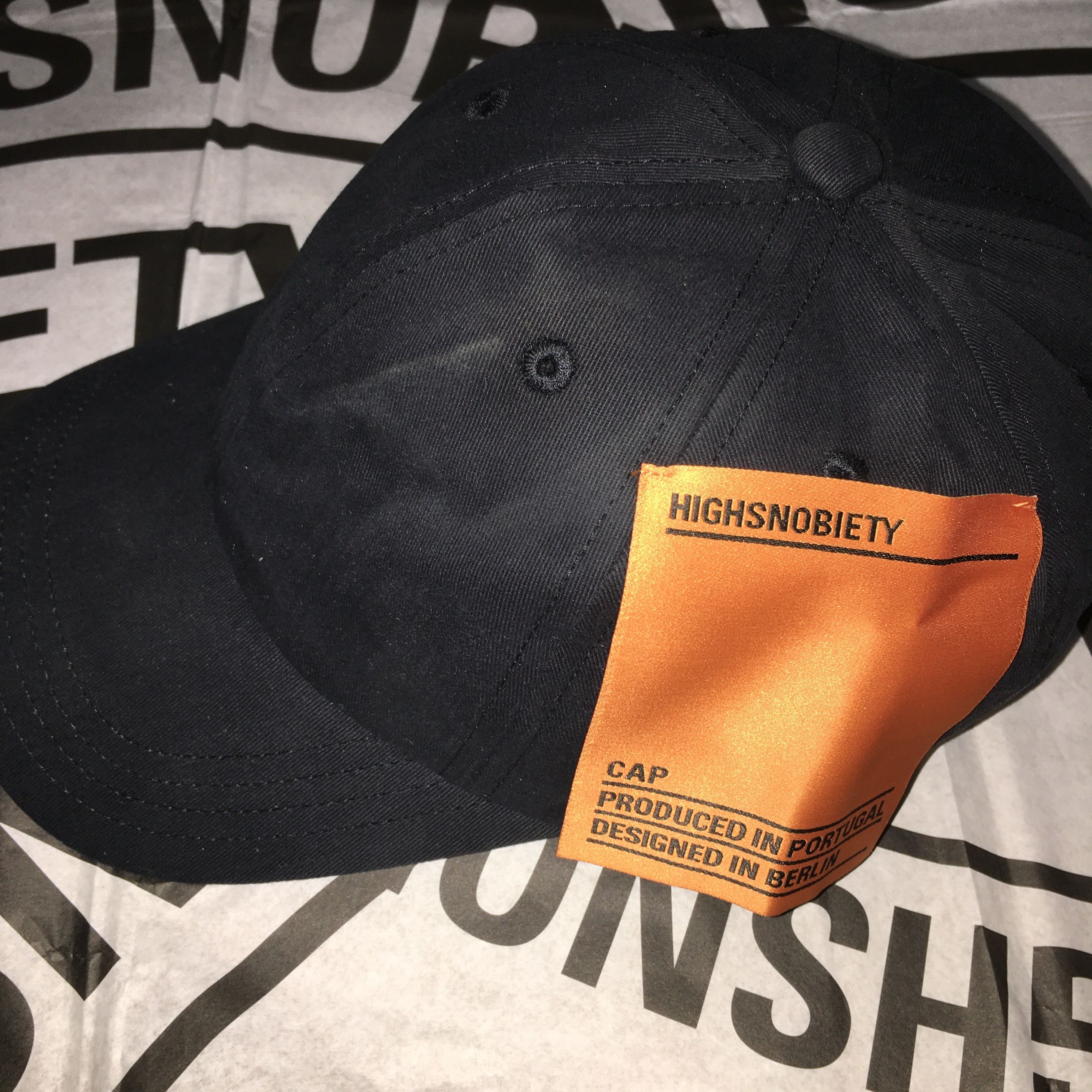 Highsnobiety HS Staples Cap Black Size ONE SIZE - 7 Thumbnail