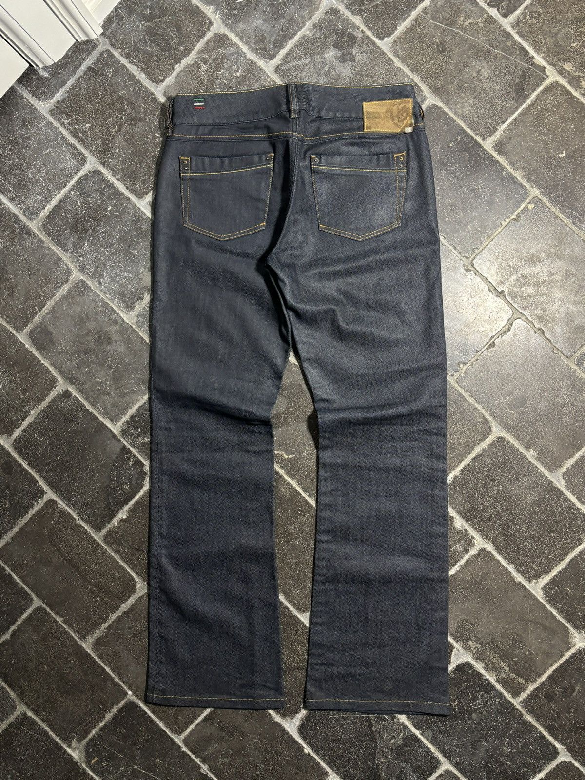 Diesel 2004 Diesel Jeans Ronhar Waxed Luster Slimane Flared VIntage Size US 31 - 1 Thumbnail