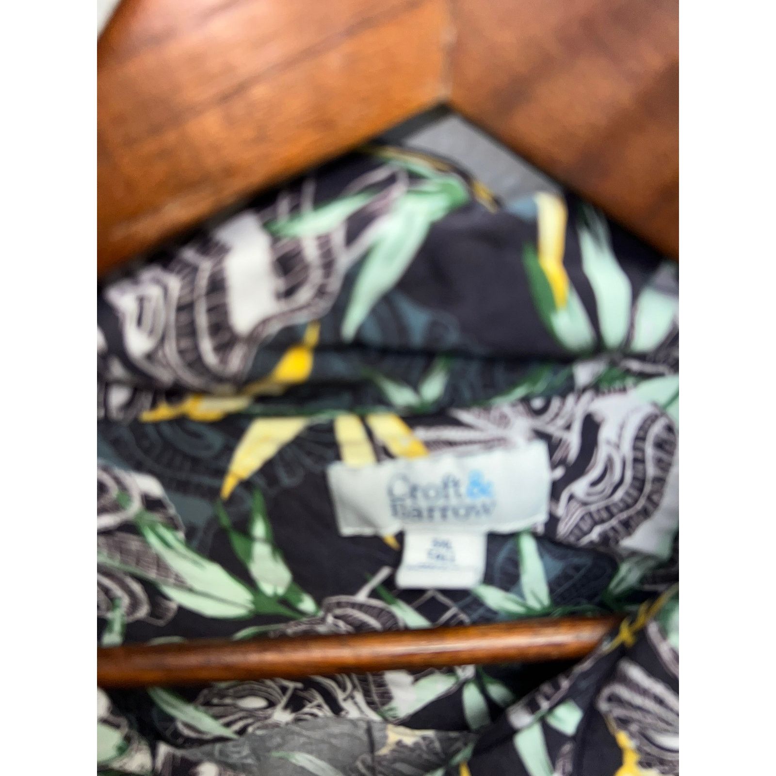 Croft & Barrow Tiki Head Shirt Button Up Easter Island Hawaiian Shirt 3XL Size US XXL / EU 58 / 5 - 5 Thumbnail