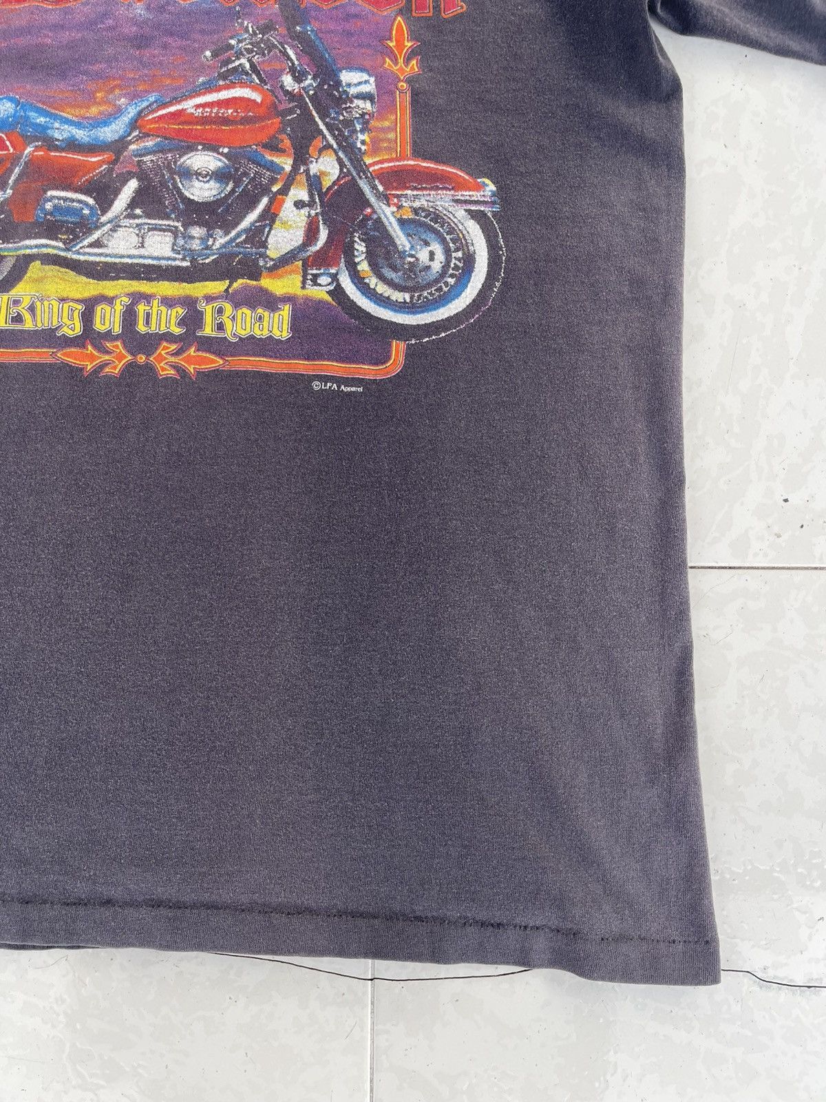 Harley Davidson Vintage 1995 HD Harley Davidson King Of The Road Shirt Tee Size US L / EU 52-54 / 3 - 8 Thumbnail