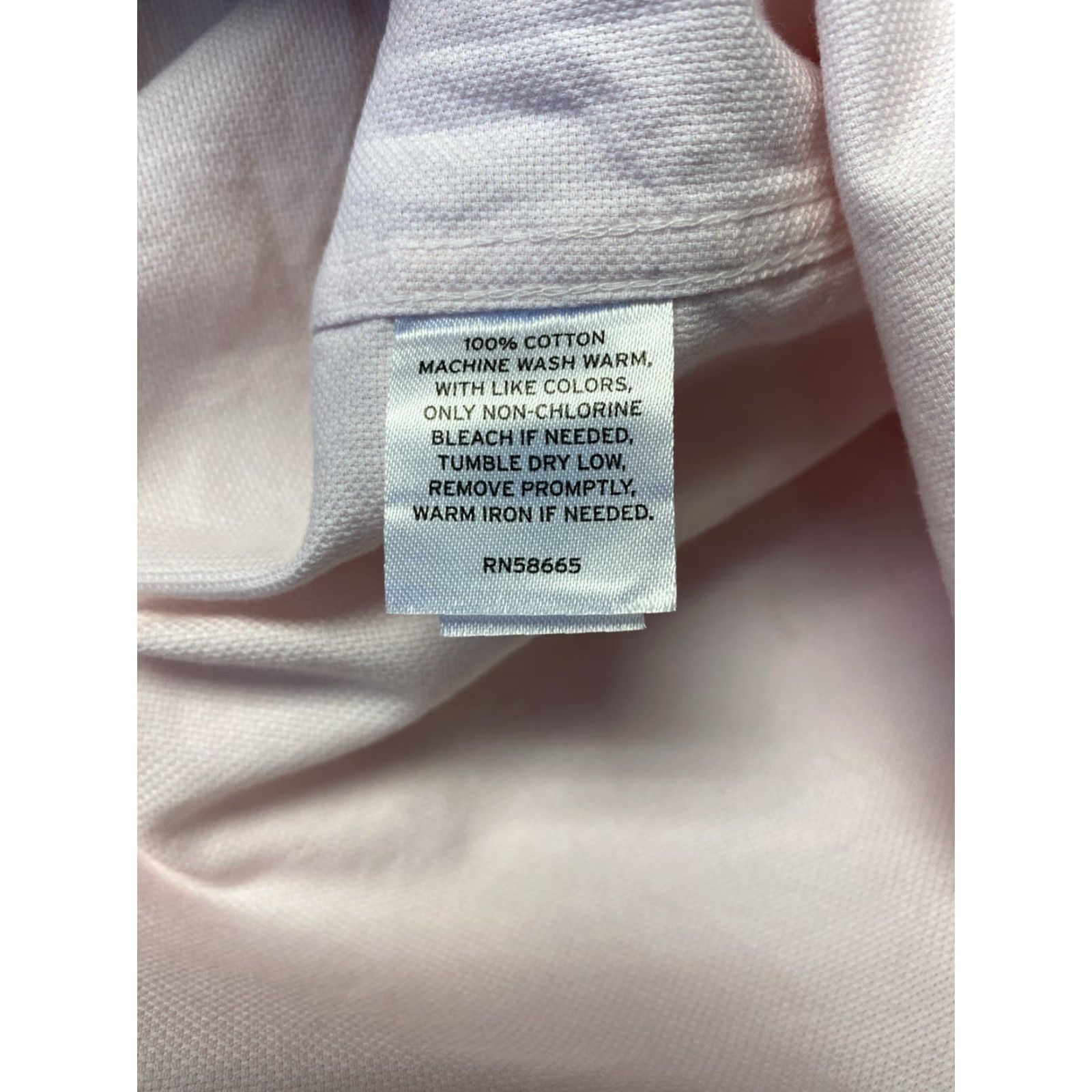 Nordstrom Nordstrom Dress Shirt Mens 15.5 Slim Light Pink 100% Cotton Long Sleeve Barrel Cuff, Workwear, Business, Casual, Regular Fit Size 40R - 6 Thumbnail