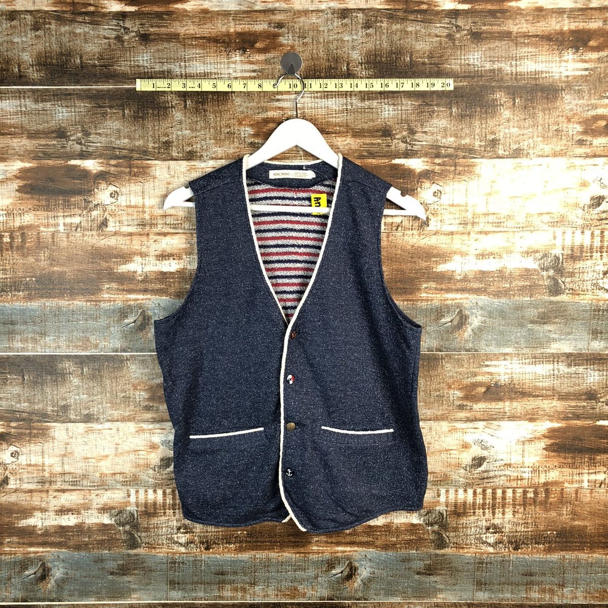 Pinc Ponc Blue vintage Vest #A1283