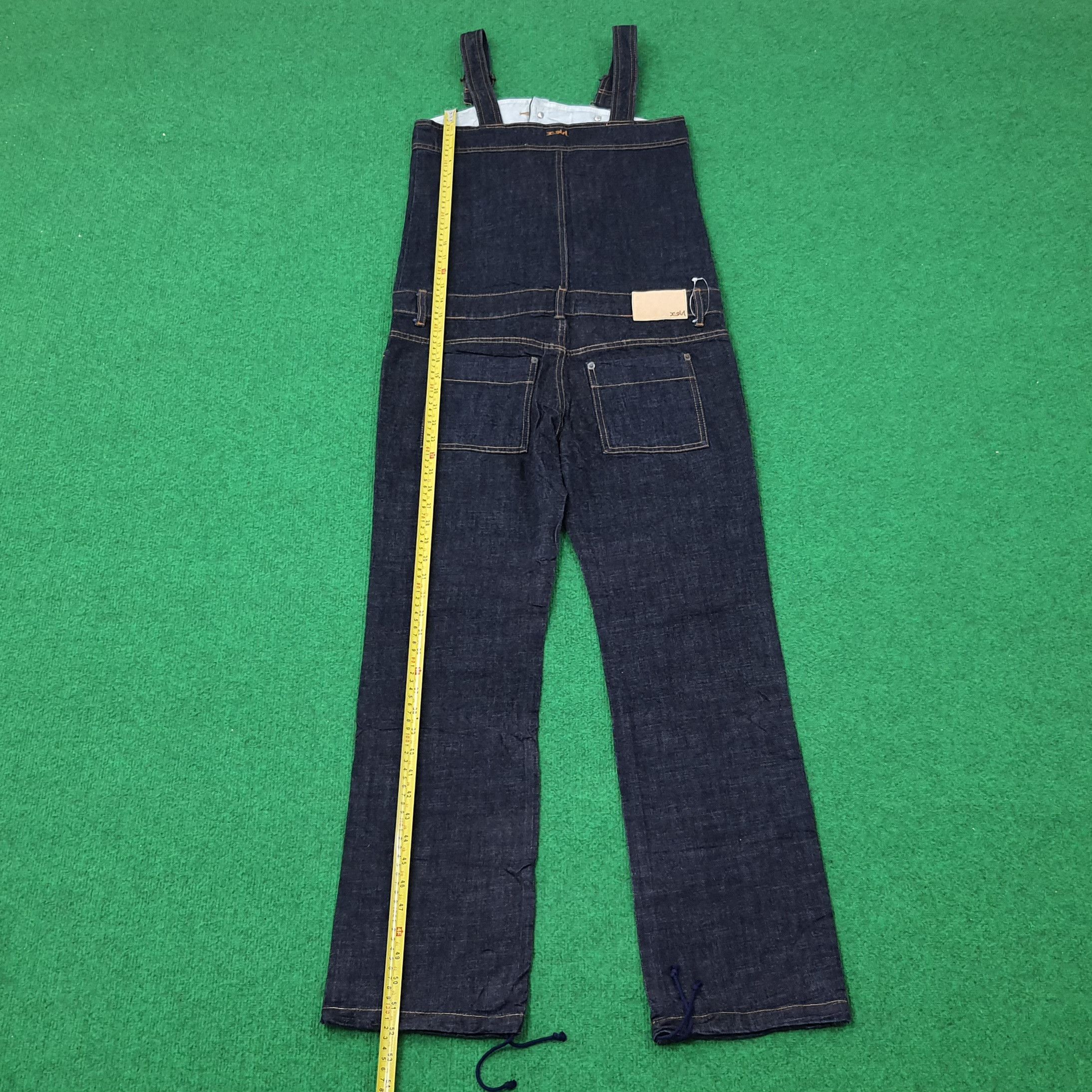 Japanese Brand × X-Girl Vintage X-Girl Streetwear Japan Denim Jumpsuit C235N13 Size 35" - 3 Thumbnail