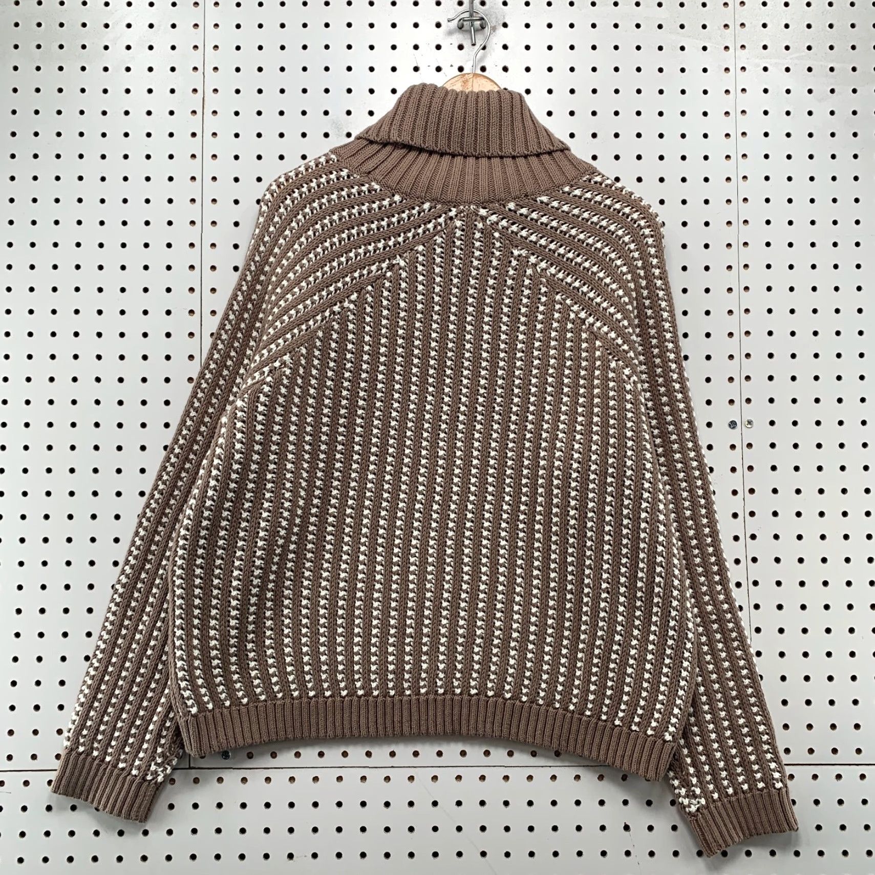 Vintage Haven Bird Eye Knit Sweater Womens XL Brown Turtleneck Pullover Knit Christmas Vintage? Size XL / US 12-14 / IT 48-50 - 2 Thumbnail