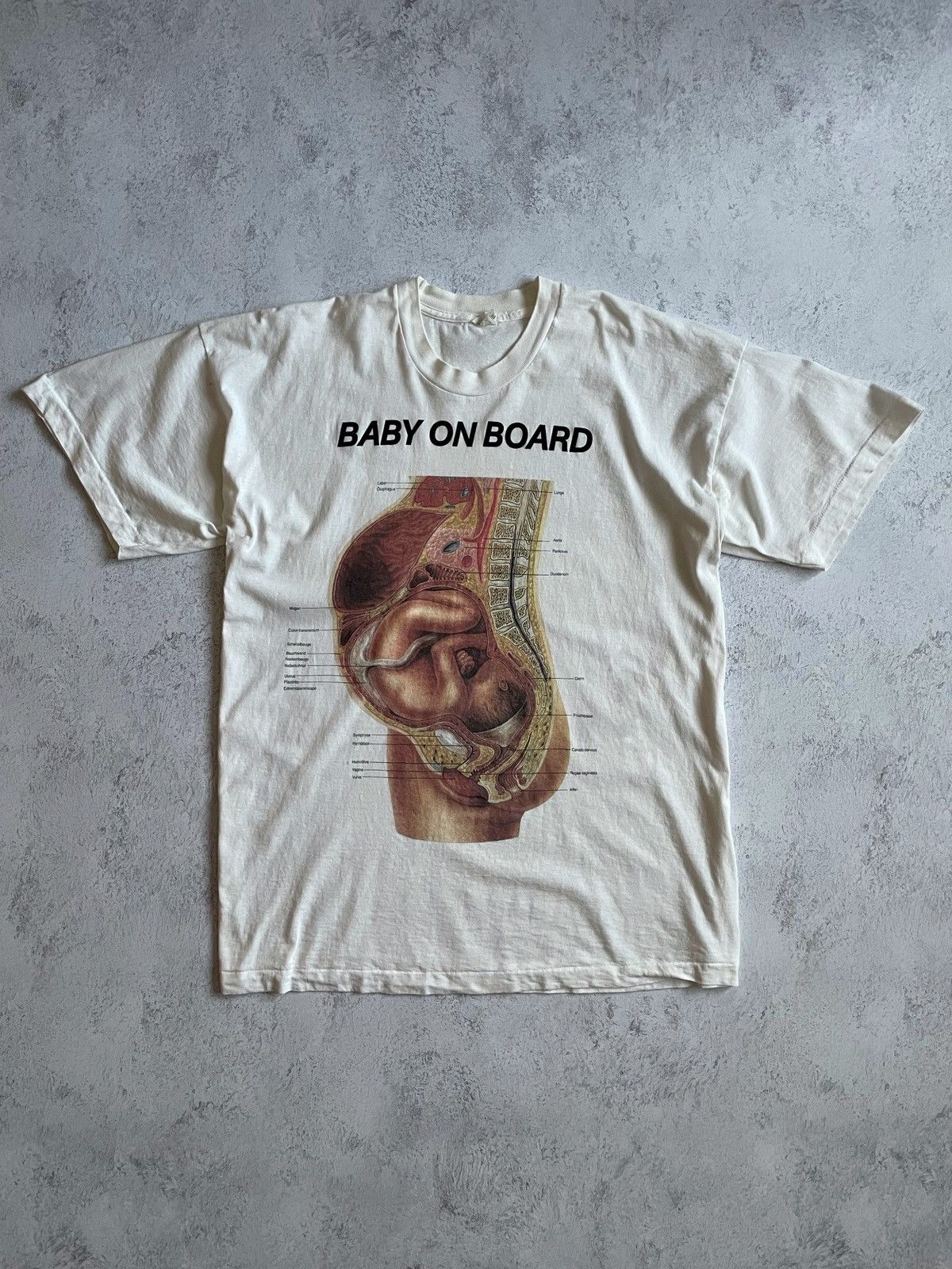 Vintage Vintage Anatomy «Baby On Board» 80s 90s Rare XL Size US XL / EU 56 / 4 - 1 Thumbnail