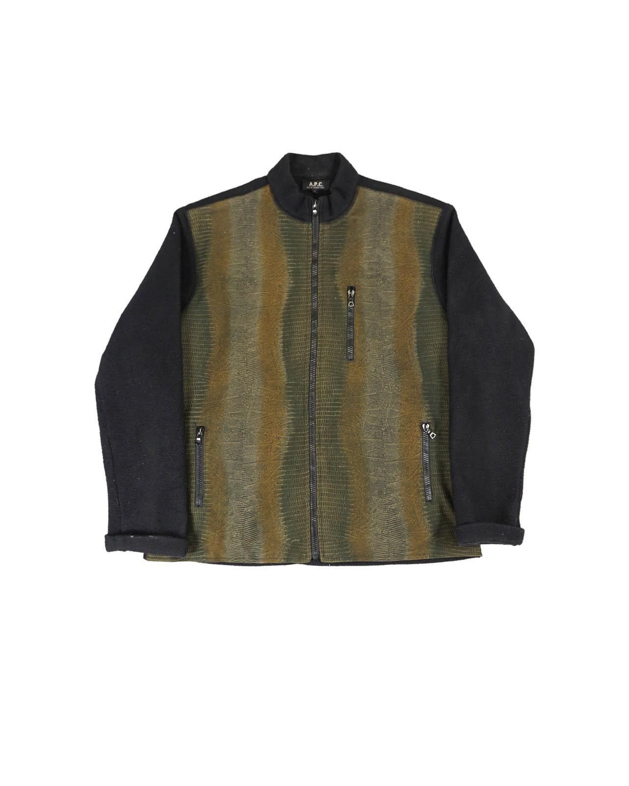 A.P.C. A.P.C. Mens Wool Contrast Zip Jacket c.2000–2003 Size M / US 6-8 / IT 42-44 - 1 Thumbnail