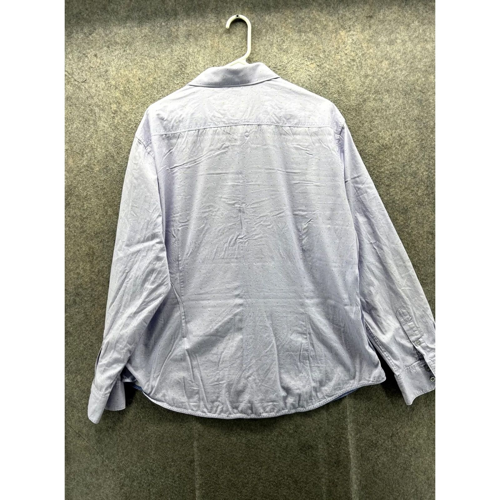 Robert Graham Robert Graham Shirt Mens 3XL Purple Check Long Sleeve Button Front Slim Fit Size US XXL / EU 58 / 5 - 7 Thumbnail