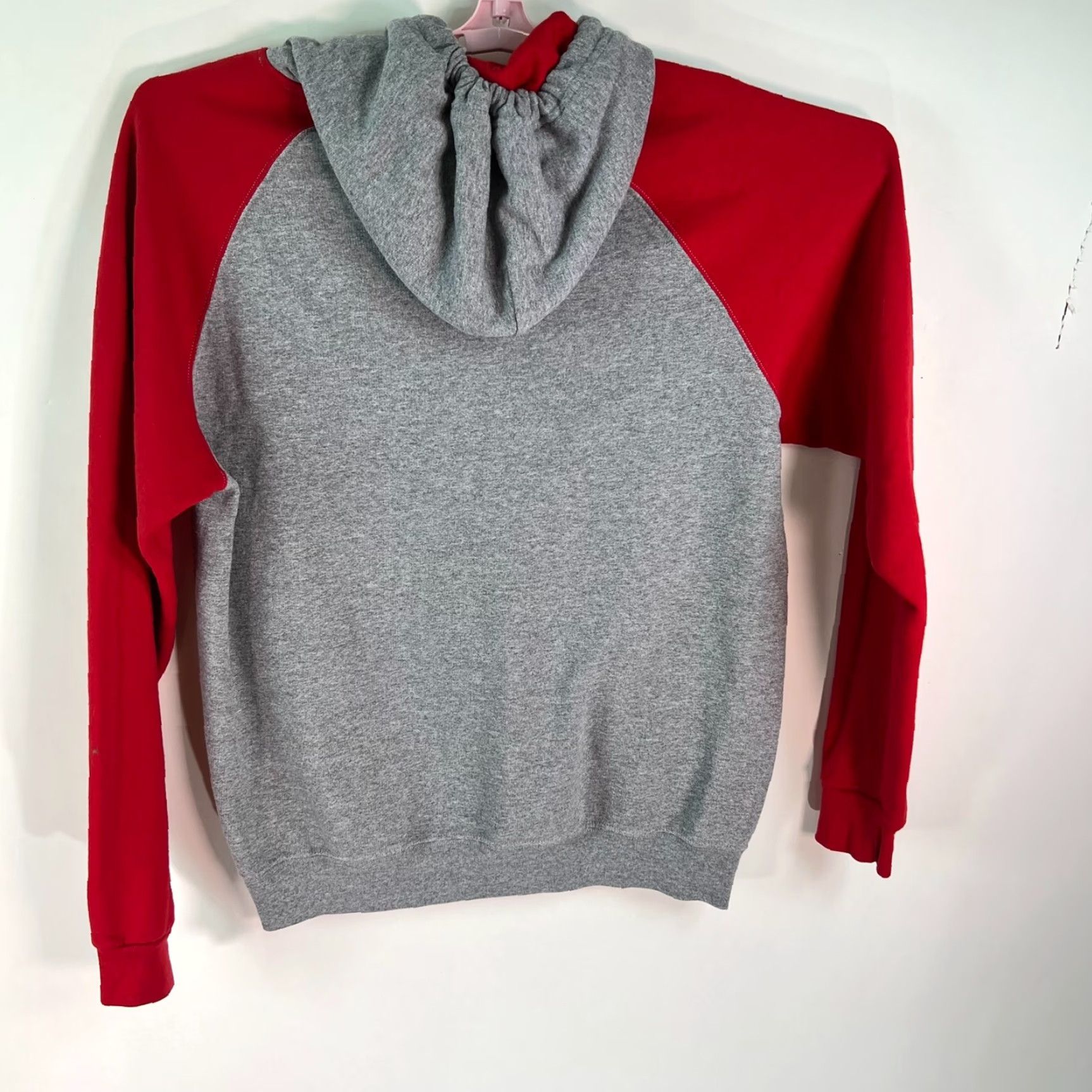 Jerzees OPPAI Jerzees Hoodie Mens L Gray Red Long Sleeve Pullover Sweatshirt 50/50 100% Genuine US Seller Size US L / EU 52-54 / 3 - 4 Thumbnail