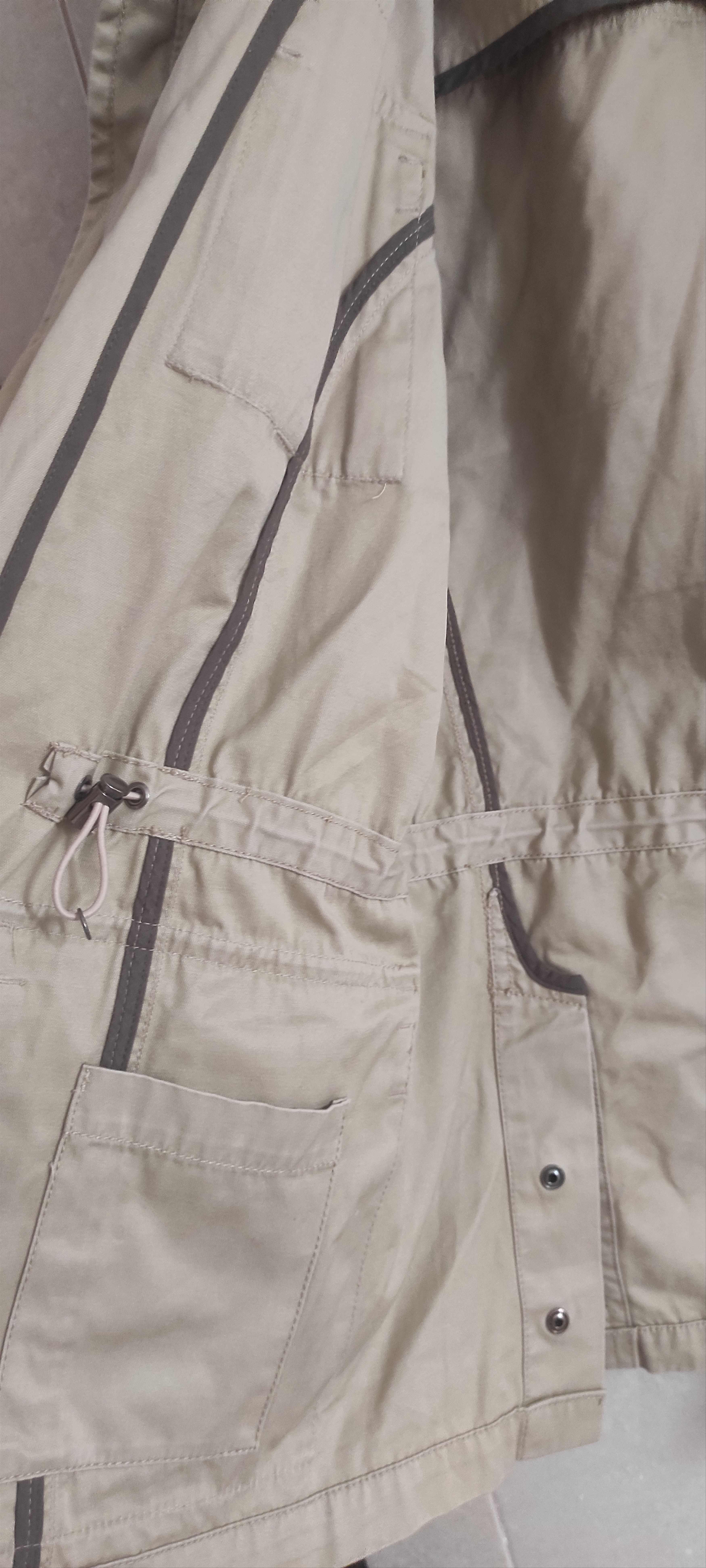 Other McNeal Men Beige Classic Hooded Safari Jacket Zipped Pockets Size US L / EU 52-54 / 3 - 13 Thumbnail