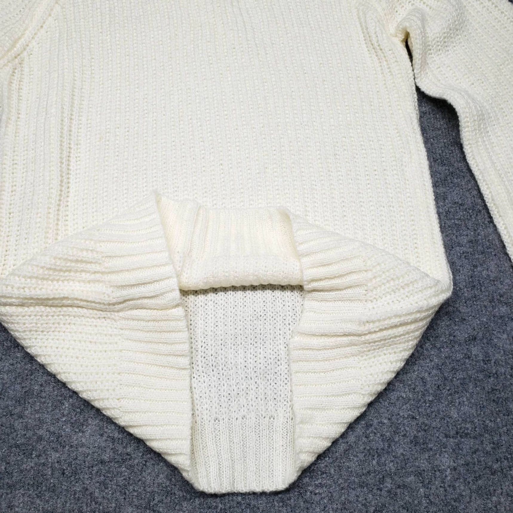 Vintage Rue21 Sweater Womens XS Ivory Pullover Long Sleeve Turtleneck New Size XS / US 0-2 / IT 36-38 - 6 Thumbnail