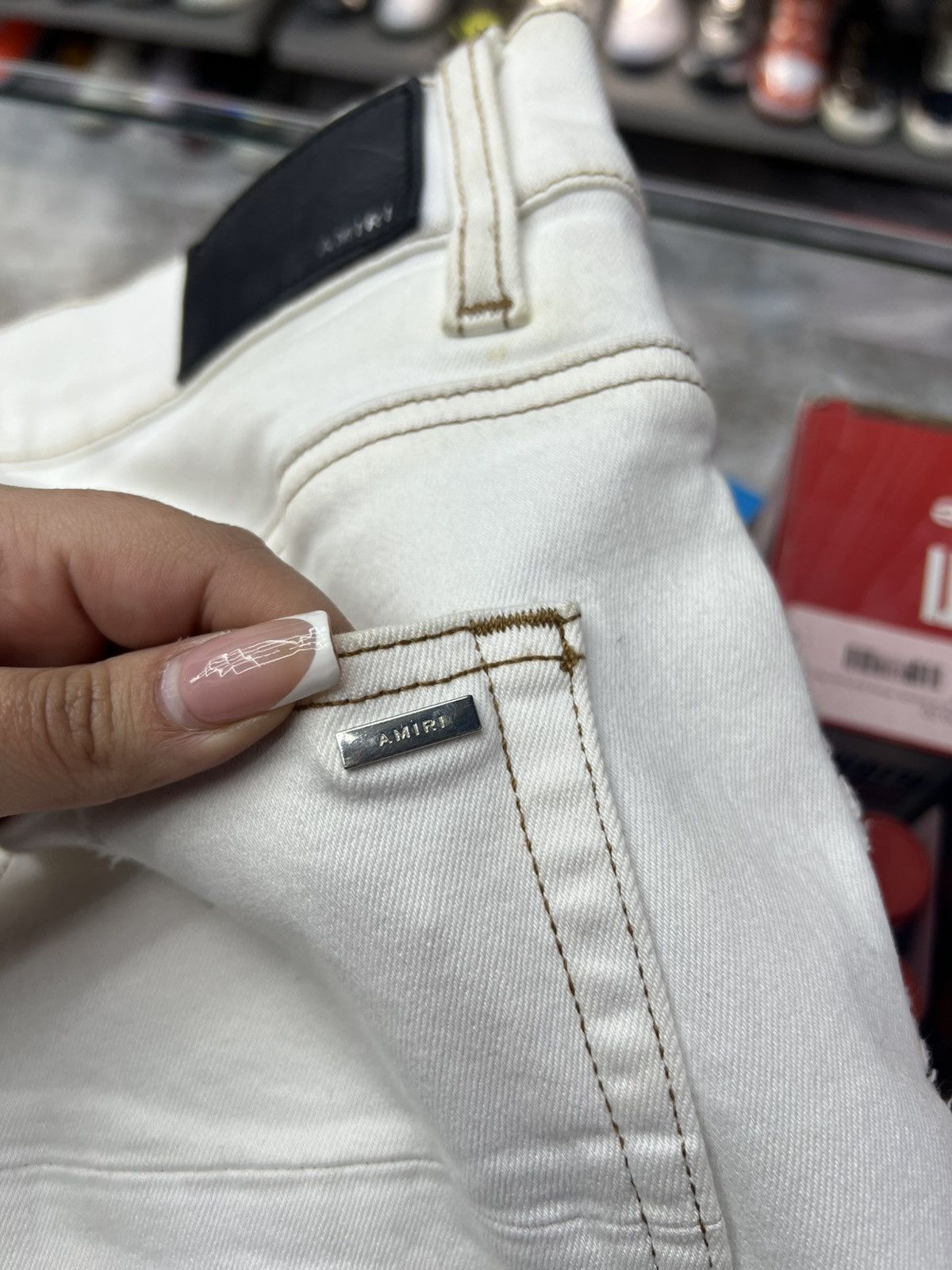 Amiri Amiri White Ripped Jeans Size US 34 / EU 50 - 7 Thumbnail