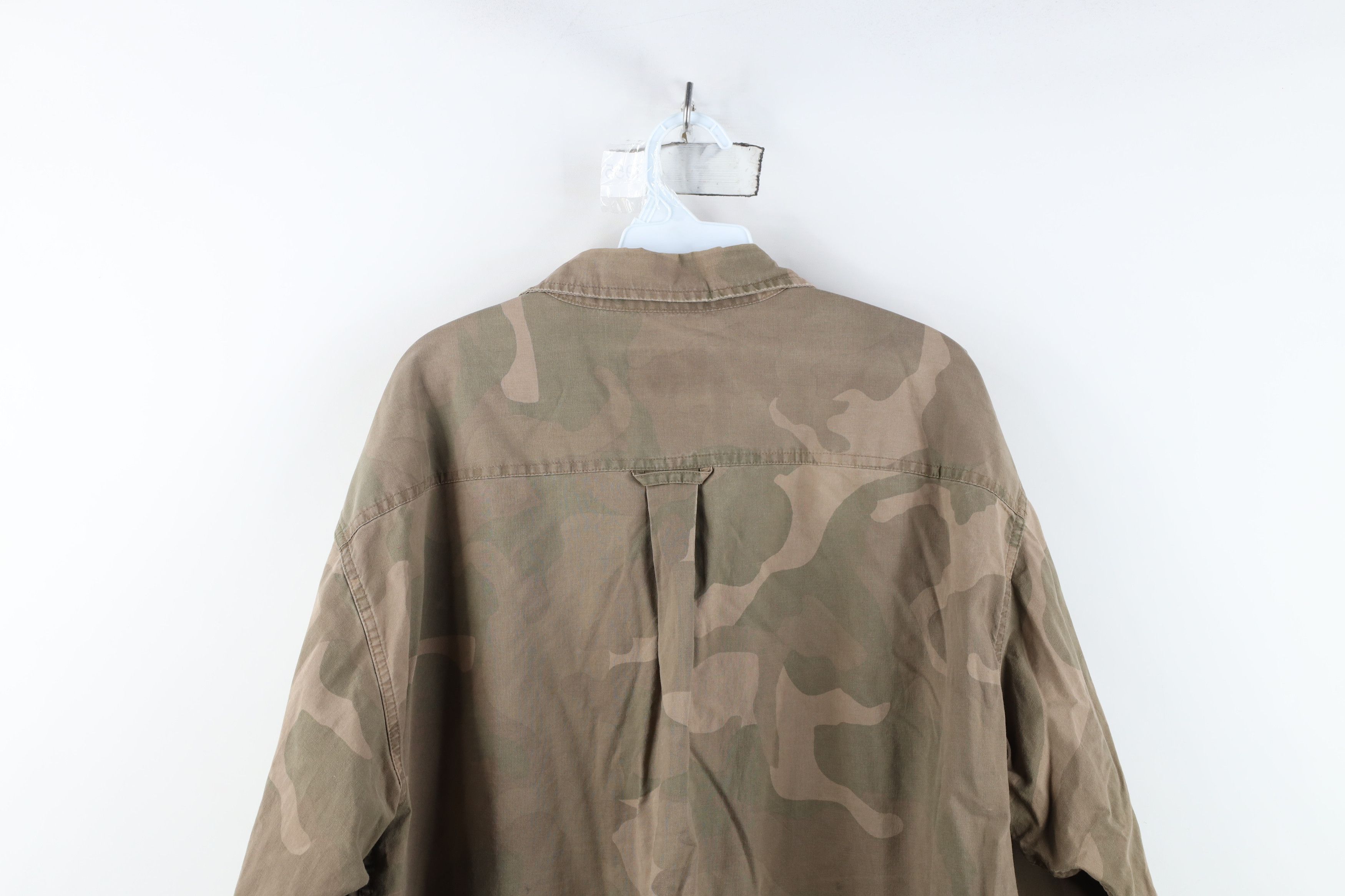 Vintage Vintage Streetwear Double Pocket Camouflage Button Shirt Size US XXL / EU 58 / 5 - 15 Thumbnail