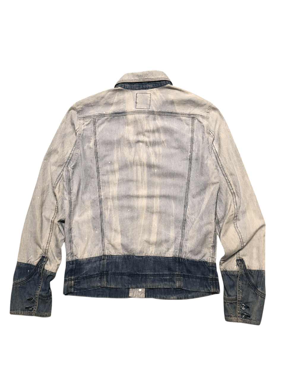 Diesel Diesel Denim Striped Cotton Jacket Shacket Buttons Faded Size US S / EU 44-46 / 1 - 2 Thumbnail