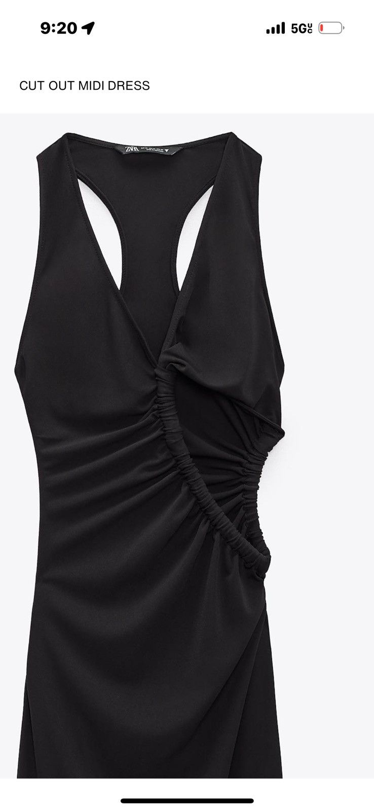 Zara Cut-Out Midi Dress Size M / US 6-8 / IT 42-44 - 1 Thumbnail