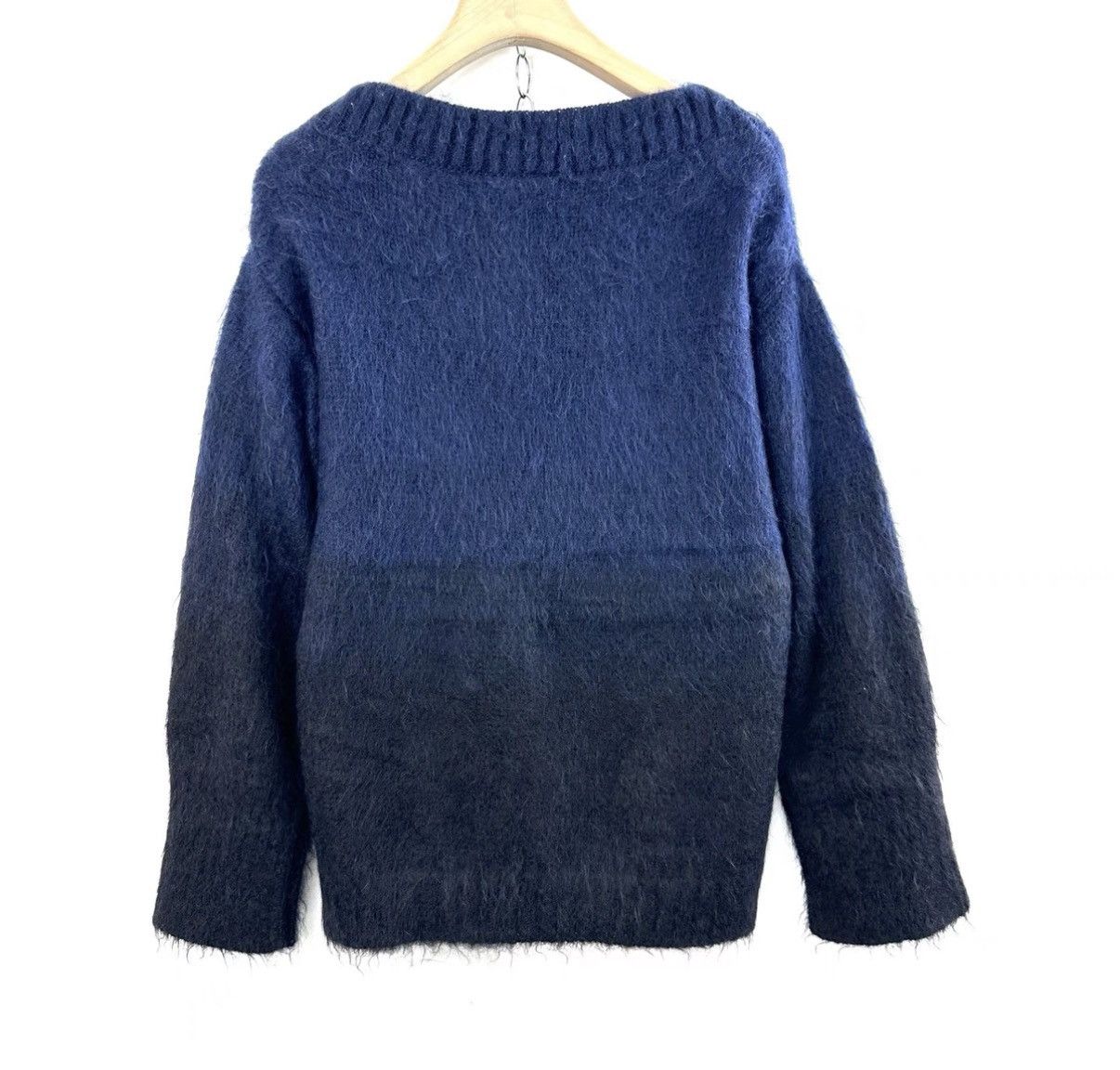 Dior DIOR Blue Black Gradient Mohair Sweater K12 Size US XS / EU 42 / 0 - 2 Thumbnail