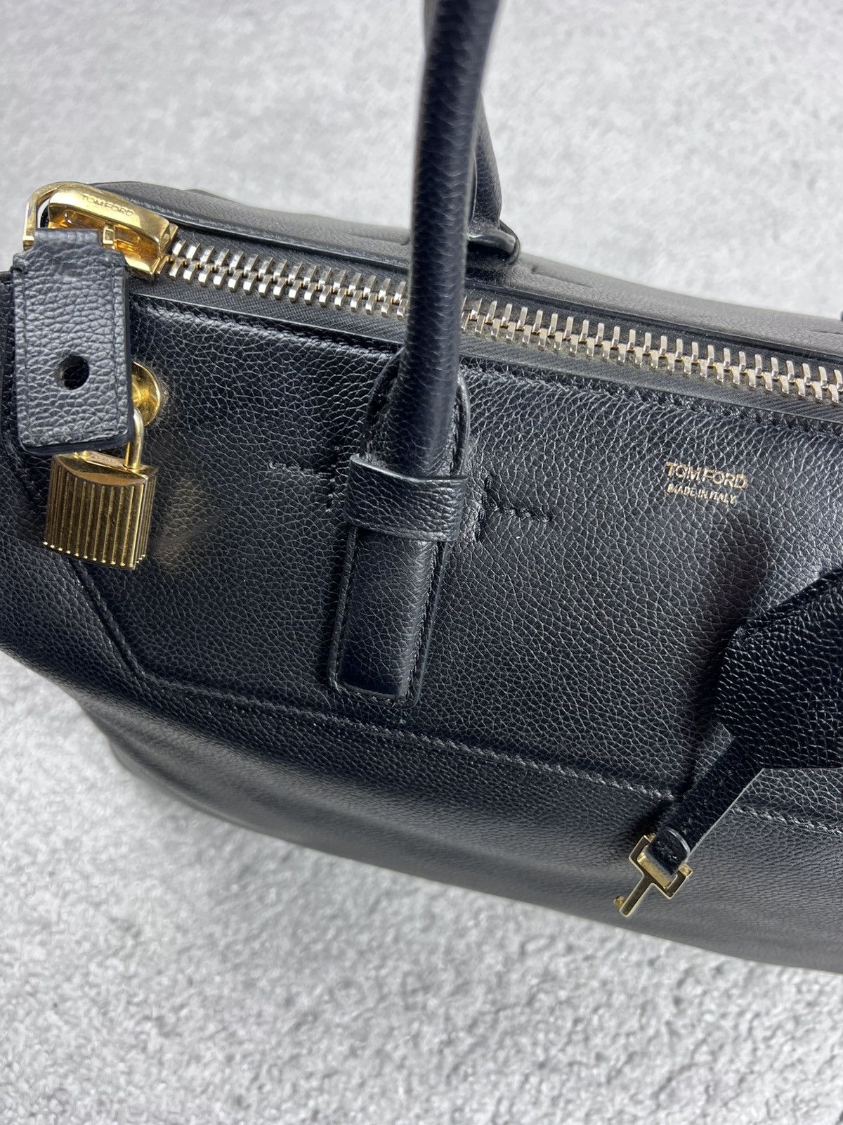 Tom Ford Tom Ford Padlock Black Leather Bag Size ONE SIZE - 17 Thumbnail
