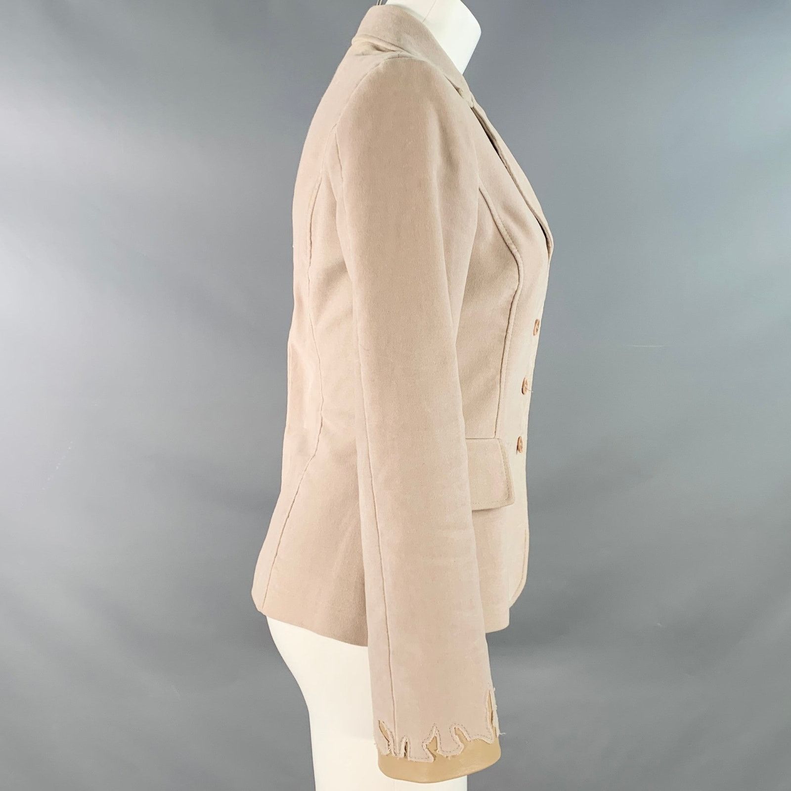 Other S Dusty Pink Velvet Single Breasted Jacket Blazer Size S / US 4 / IT 40 - 2 Thumbnail