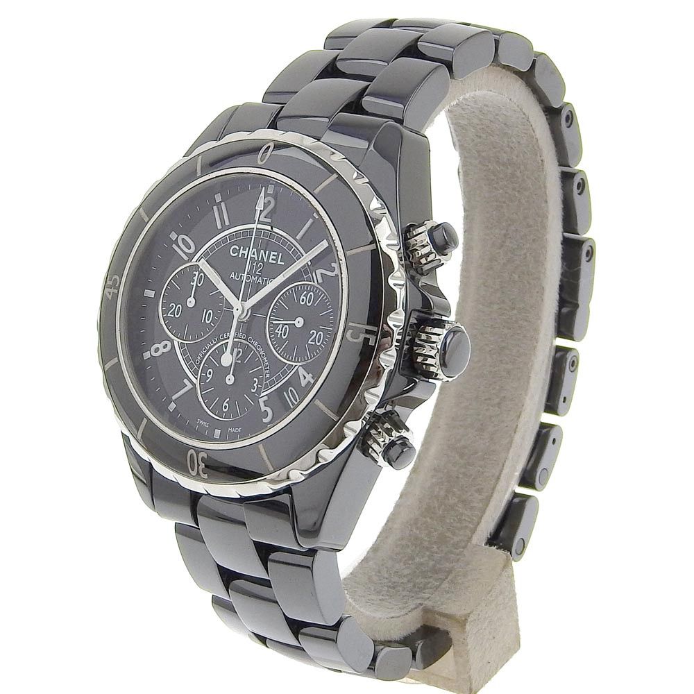 Chanel Chanel J12 Chronograph Automatic Watch Ceramic and Stainless Steel Size ONE SIZE - 1 Thumbnail