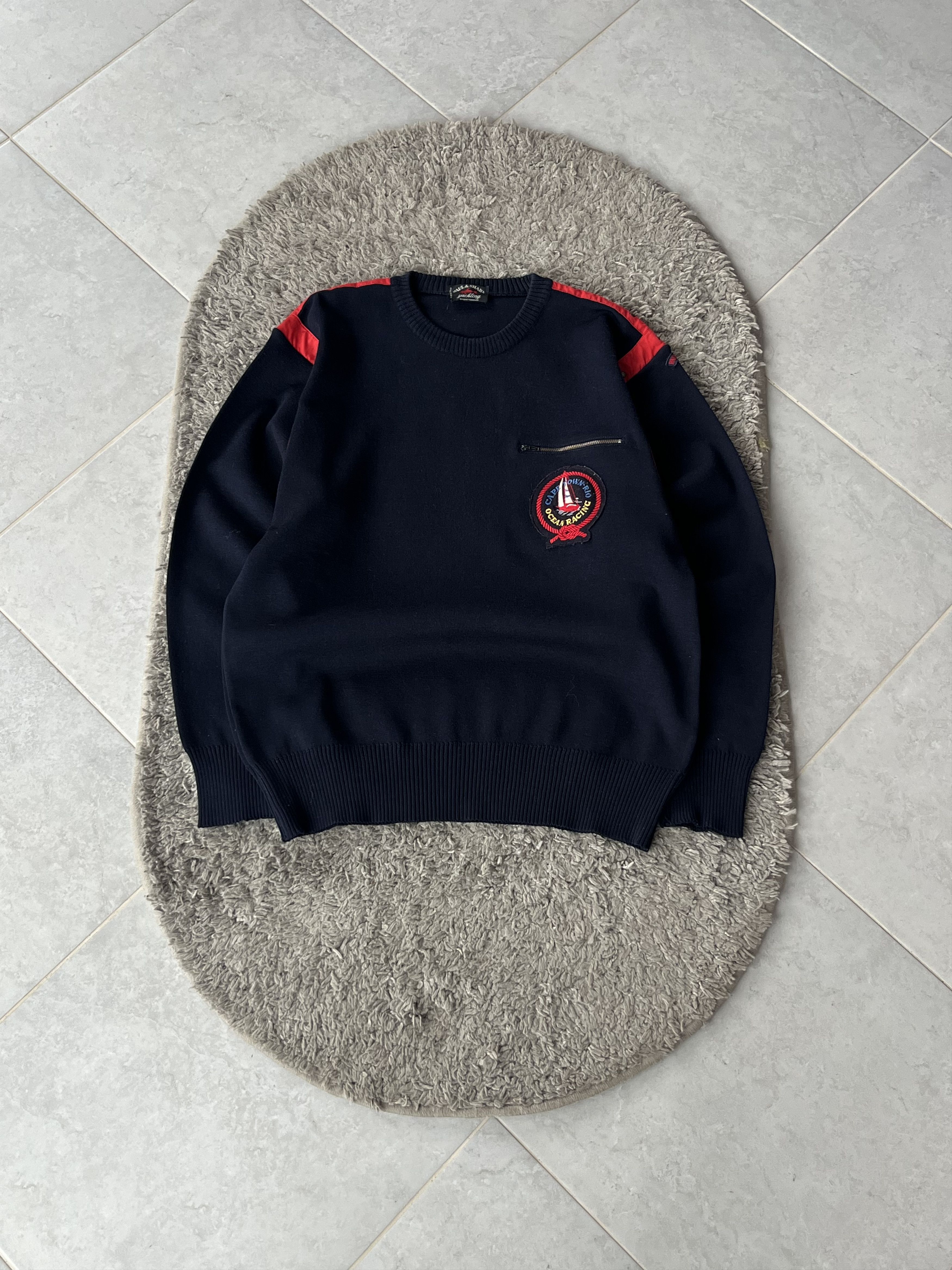 Paul & Shark PAUL&SHARK Vintage Sweater Cape Town-Rio Ocean Racing Size US M / EU 48-50 / 2 - 1 Thumbnail