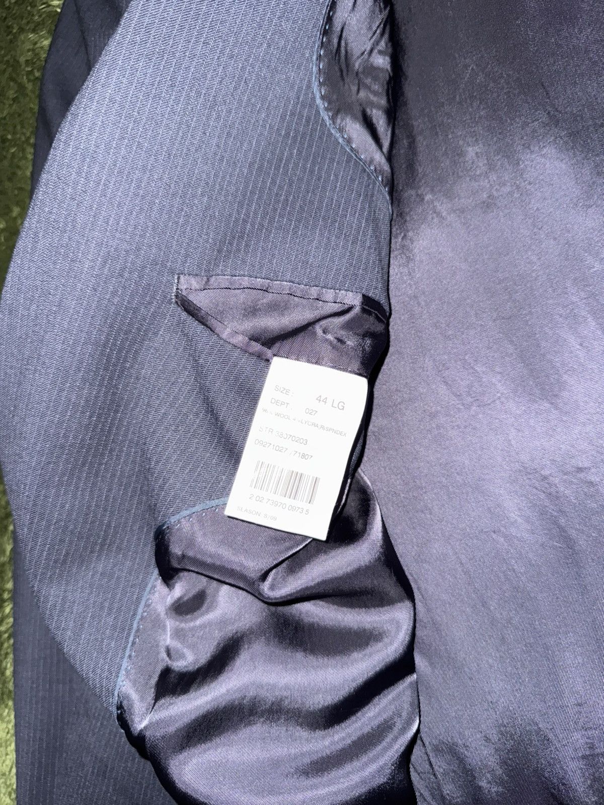 Brooks Brothers [44L] 00s Brooks Brothers 346 USA Loose Fit Blazer Navy Size 44L - 7 Thumbnail