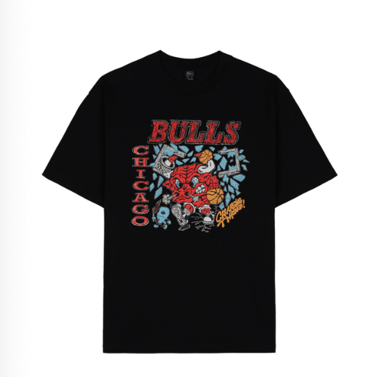 Image of Brain Dead x Chicago Bulls Tee Black • Xl, Men's