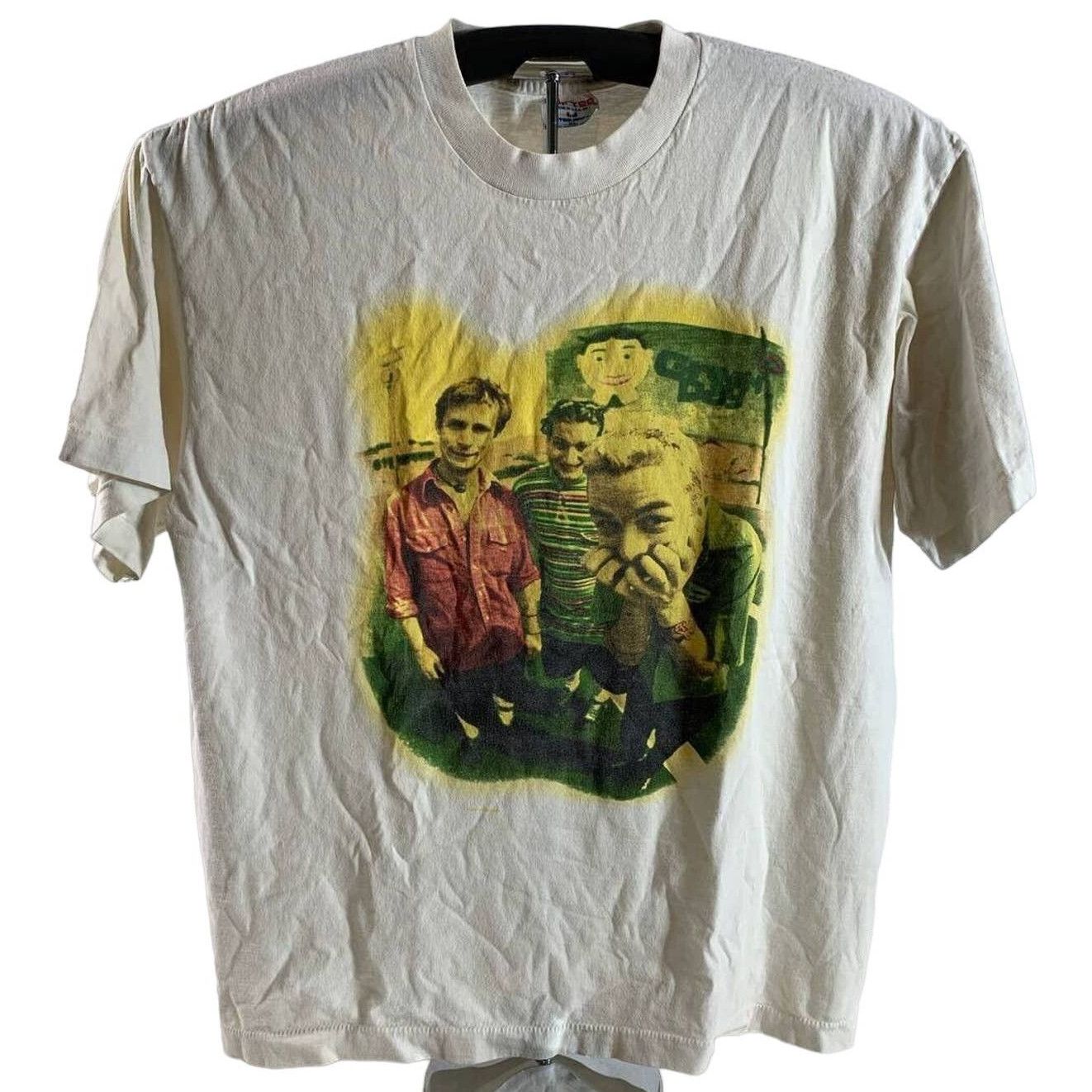 image of Premium Label 1995 Green Day Insomniac Concert Vintage XL Bs-M1120-B007 in White, Men's