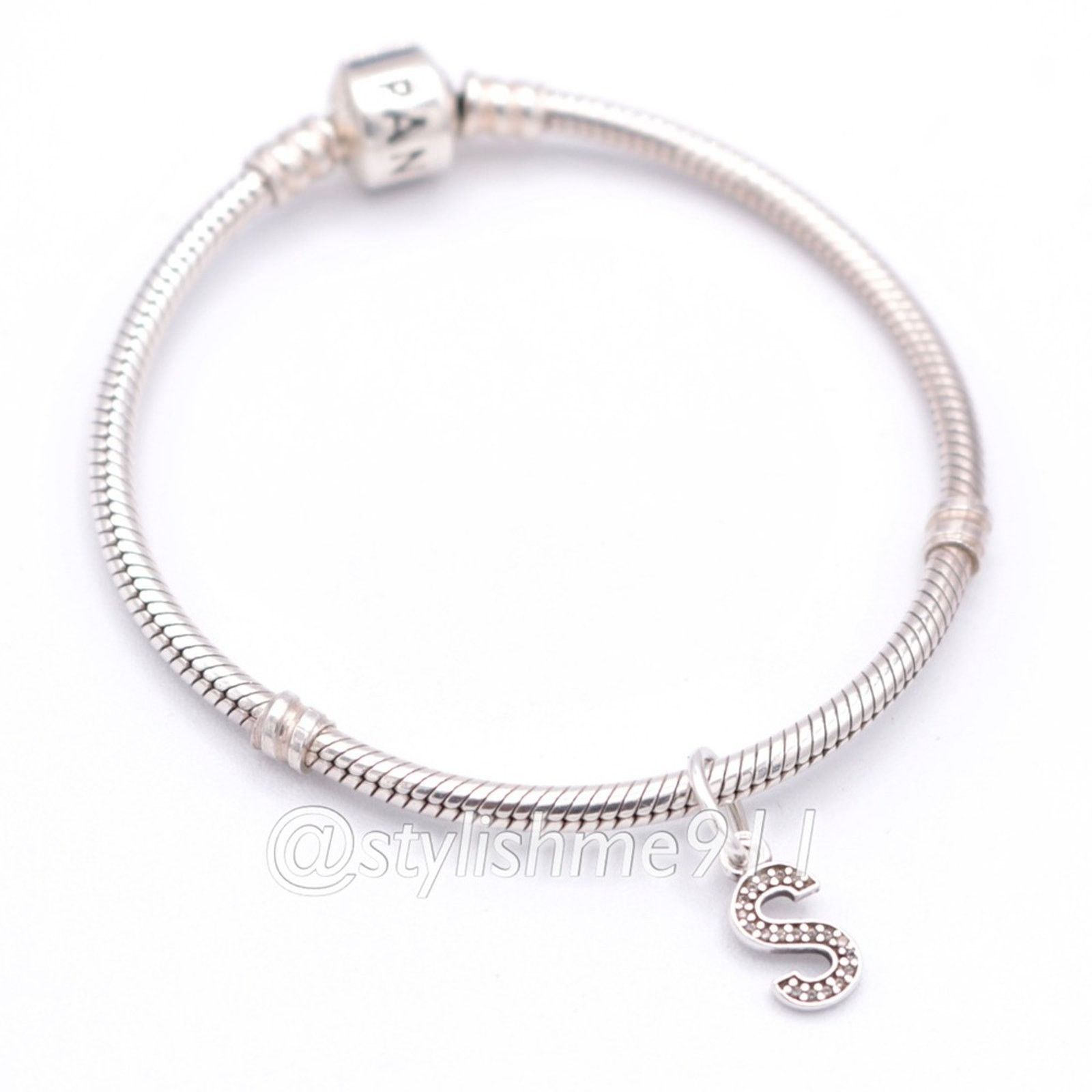 pandora Authentic PANDORA Letter S Dangle with Zirconia - 791331CZ Size ONE SIZE - 7 Thumbnail