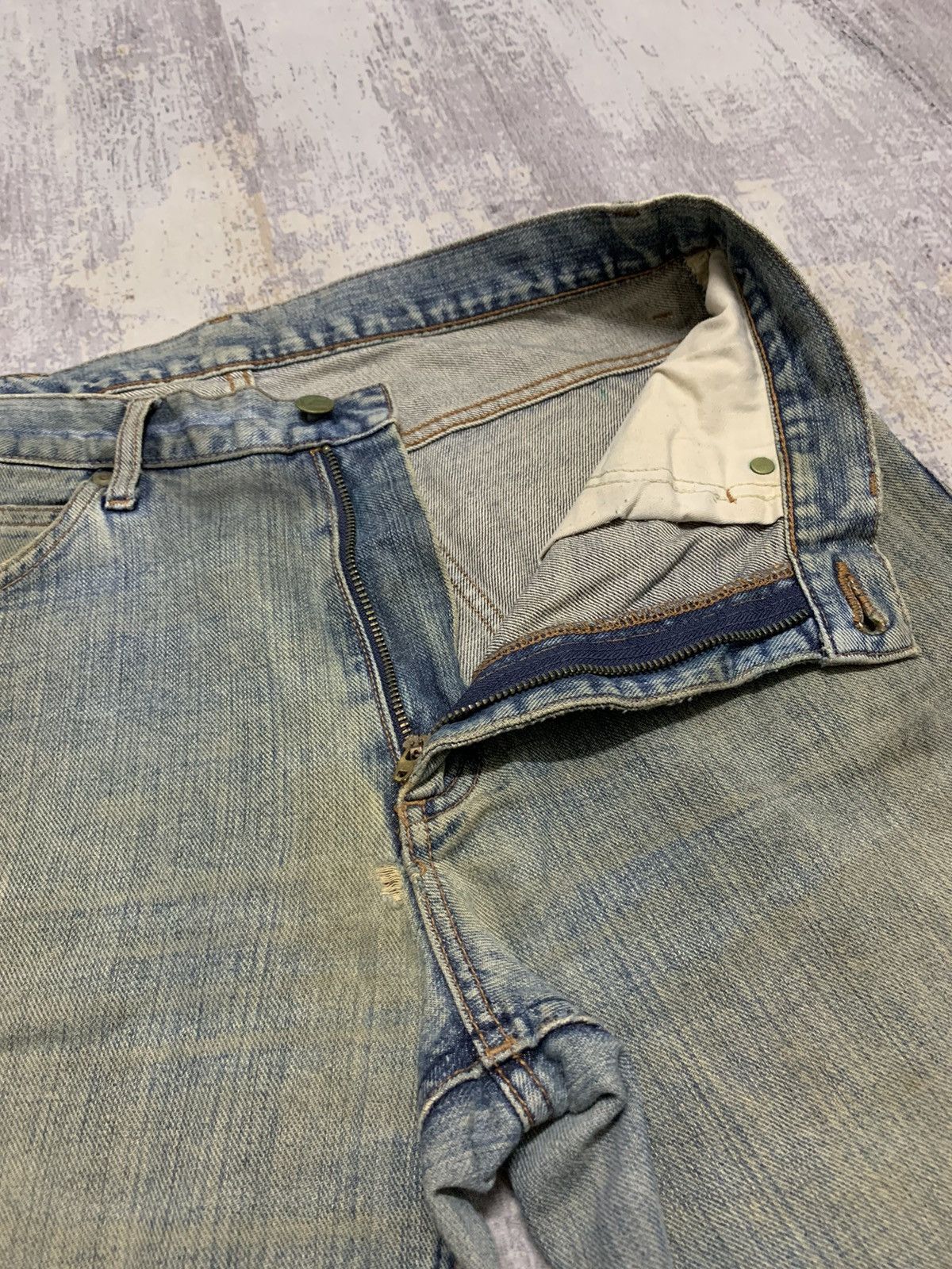 Lee Rusty LEE Distressed Denim Mud Wash Jean 33x31 Size US 33 - 7 Thumbnail