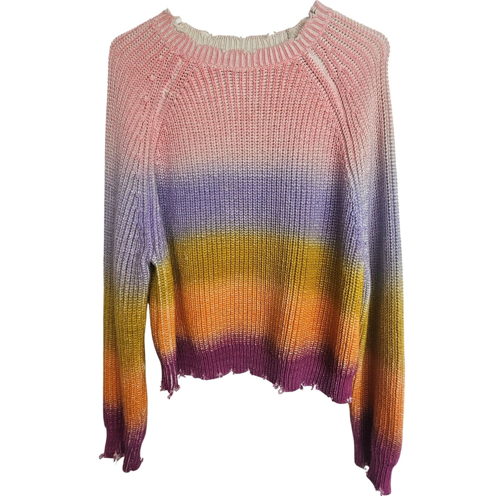 Zadig & Voltaire Zadig & Voltaire Womens Kary Rainbow Ombre Knit Sweater Sz S Size S / US 4 / IT 40 - 2 Thumbnail