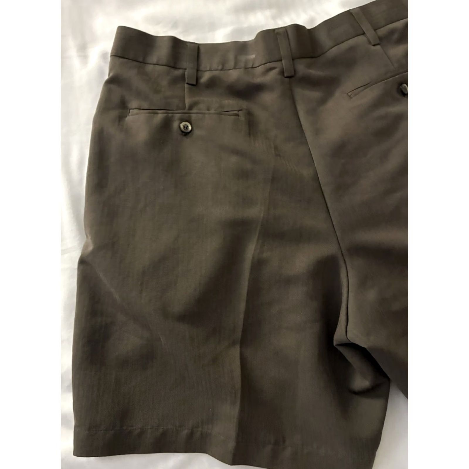 Gustin Austin Men's Front Pleated Khaki Shorts Inseam 8” Sz 38 Size US 38 / EU 54 - 7 Thumbnail