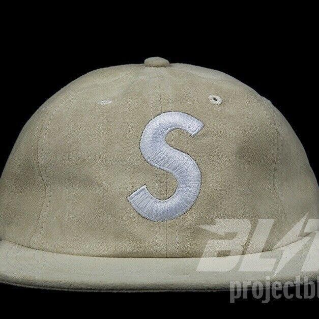 Supreme FW16 Supreme Suede S Logo 6 Panel Cap Hat Cream 2016 Size ONE SIZE - 1 Thumbnail