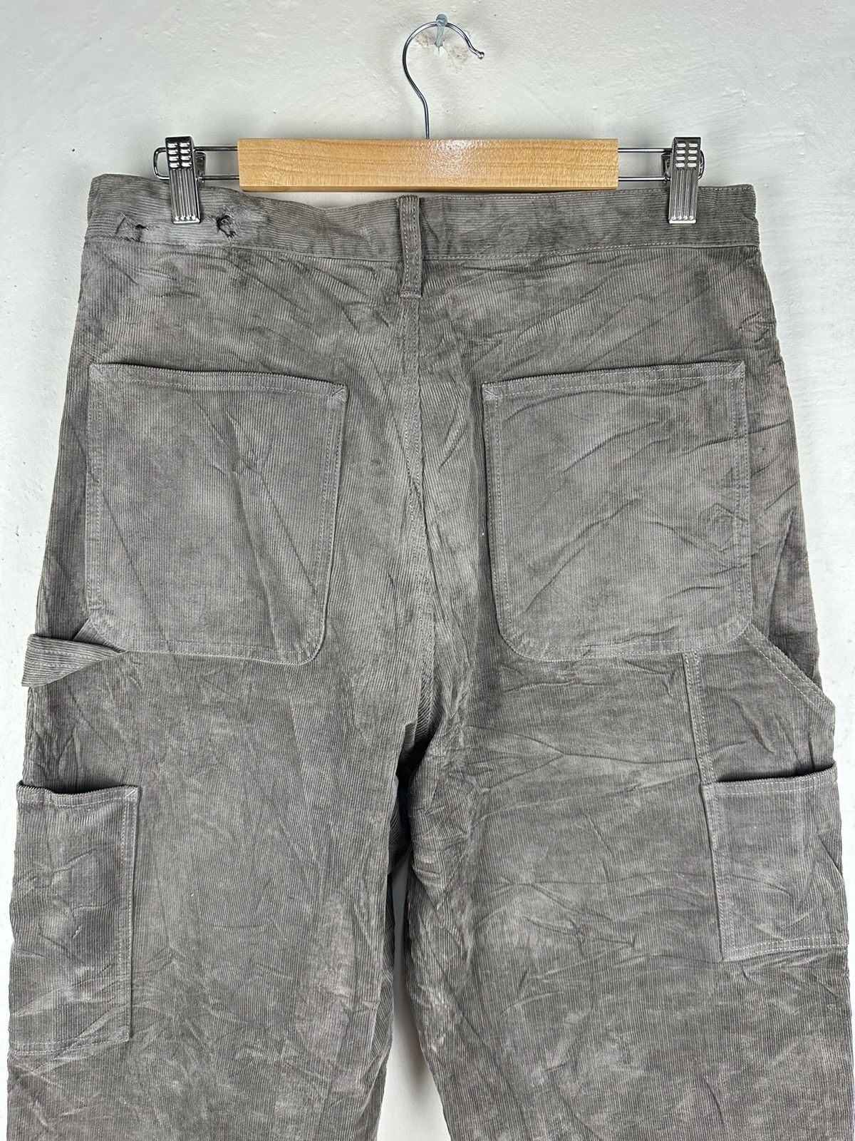 Japanese Brand Carpanter Conduroi Double Knee Vintage Baggy Carhatt Style Size US 31 - 15 Thumbnail