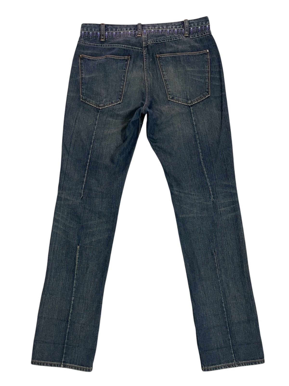 Paul Smith Sick🔥Stud Jeans Paul Smith Embroidery Denim Signature Stripe Size US 32 / EU 48 - 2 Thumbnail